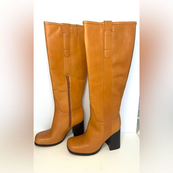 Free People Naomi Tall Heel Boots in Taupe New in Box Size 6 - Picture 1 of 12